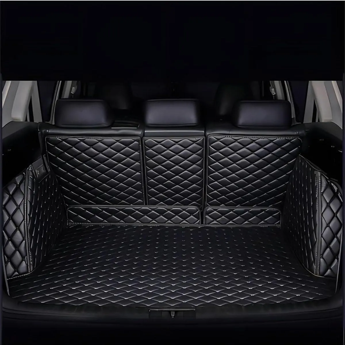 Trunk Liner for CRV 2002-2006, Car Boot Liners Cover Protector Anti-Slip PU All Weather Trunk Cargo Liner Auto Accessories,Black