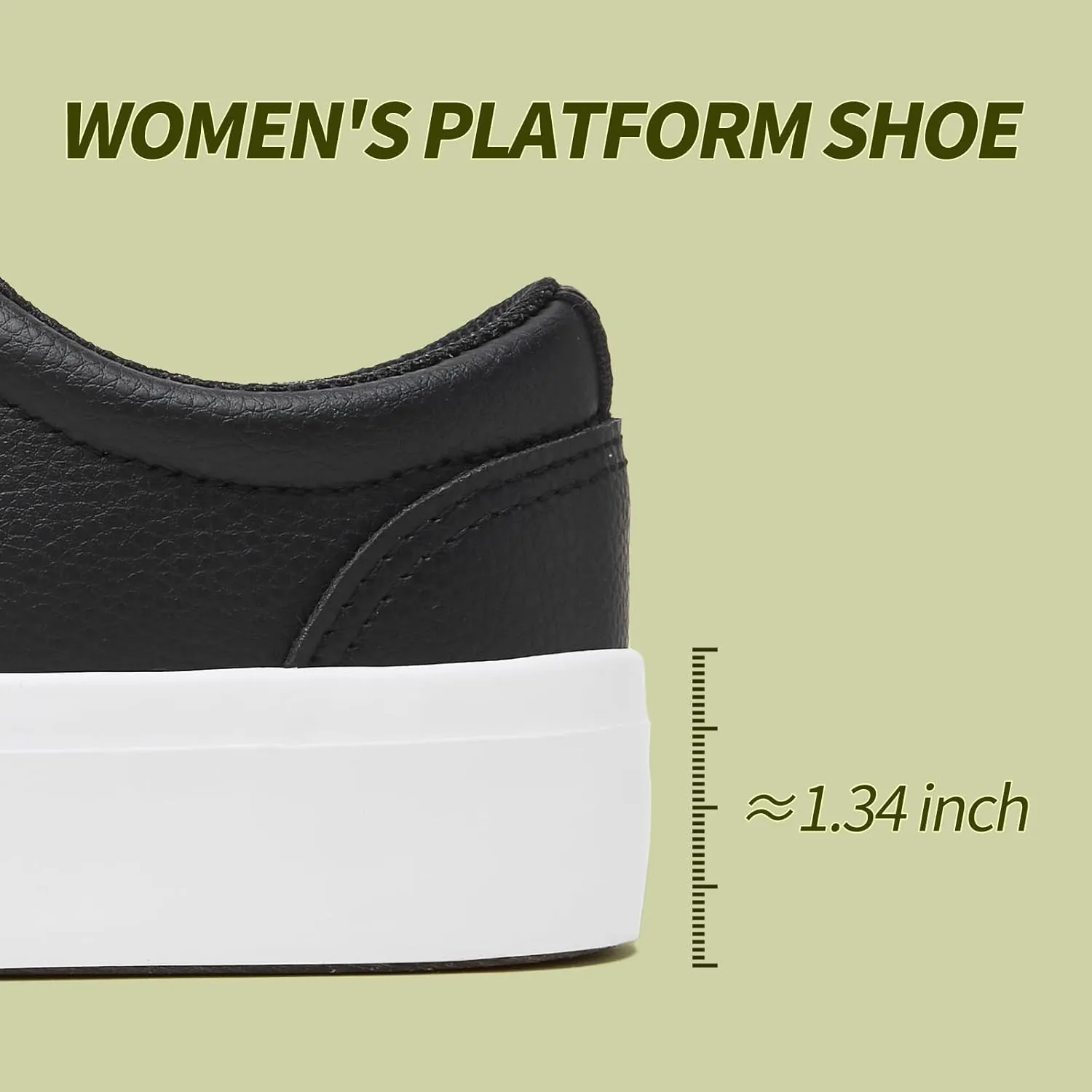 TUOPIN Women's Tennis Shoes White PU Leather Platform Sneakers Comfortable Lace-Up Walking Shoes Fashion Chunky Athletic Sneakers for Women