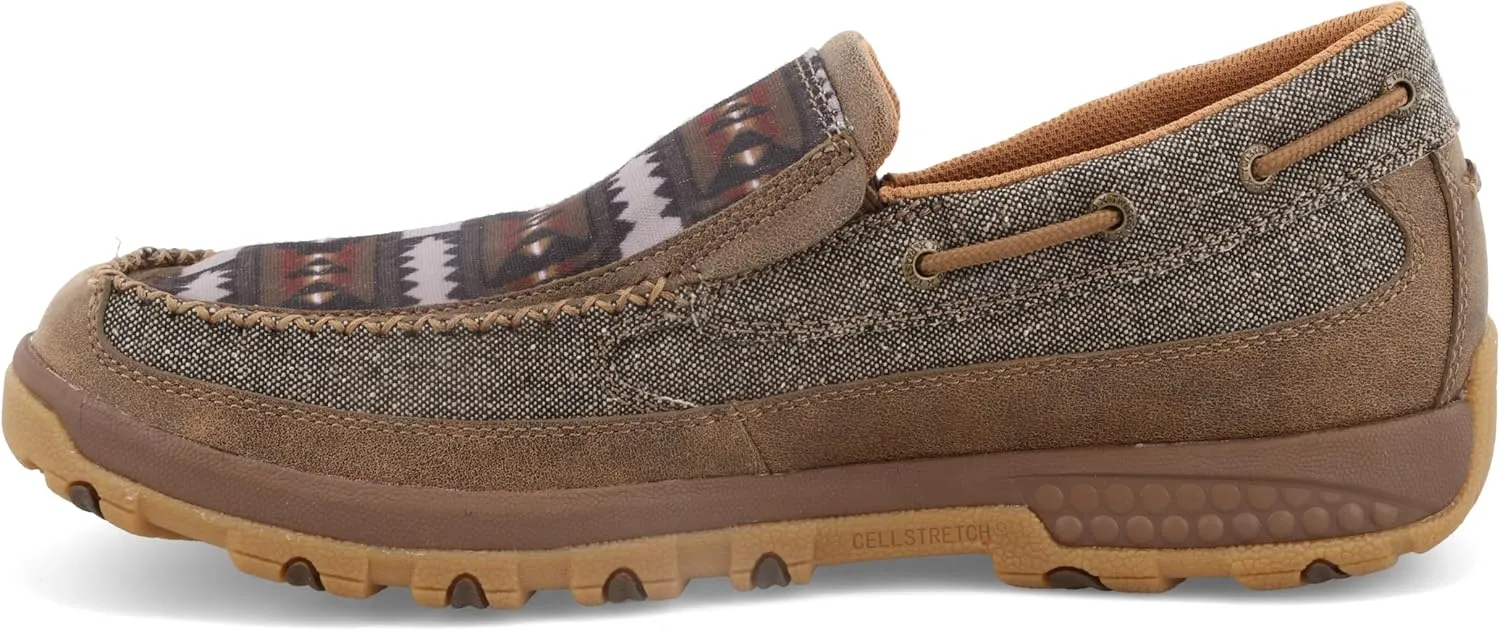 Twisted X Men's Cellstretch Casual Slip-on Leather Shoes Driving Style Loafer