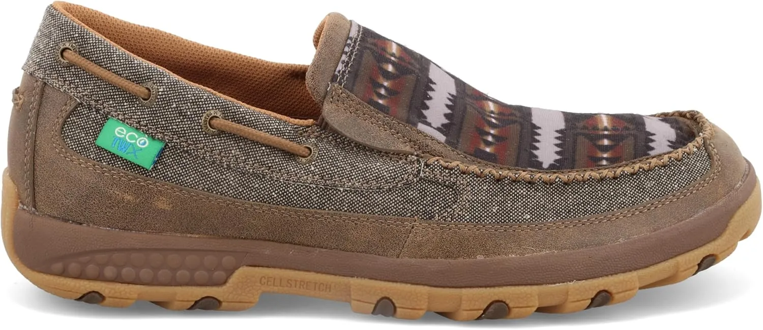 Twisted X Men's Cellstretch Casual Slip-on Leather Shoes Driving Style Loafer