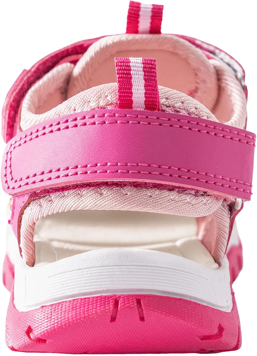 TZJS Girls Boys Sandals Kids Closed Toe Outdoor Hiking Sandal Lightweight Athletic Adjustable Straps Summer Shoes for Toddler/Little Kid