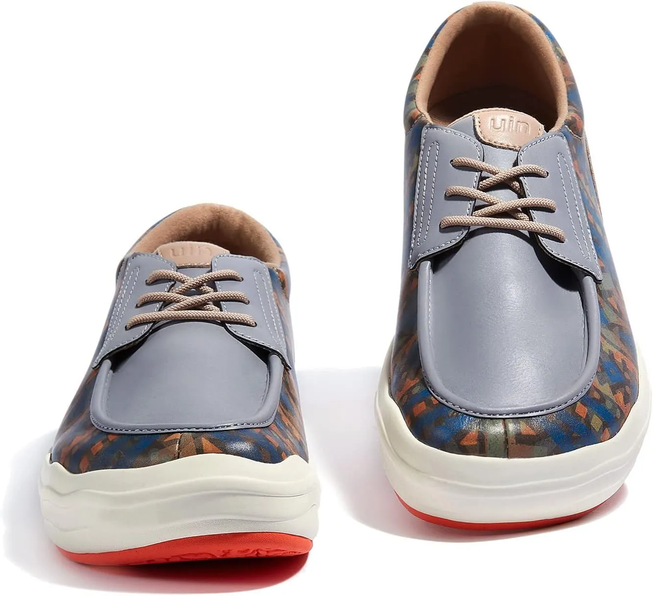 UIN Men's Fashion Platform Sneaker Slip On Walking Casual Comfortable Art Painted Travel Shoes Andalusia