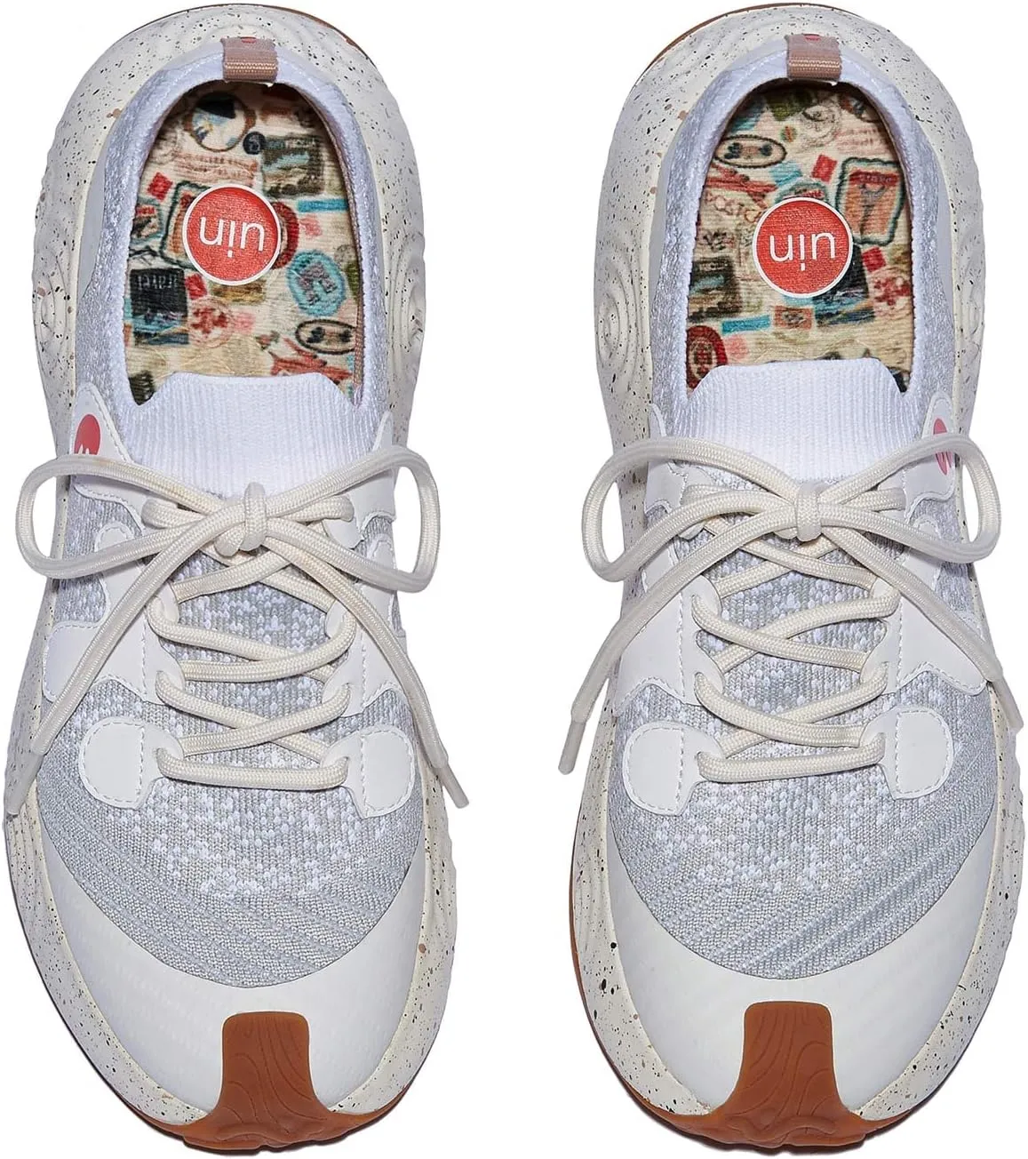 UIN Men's Platform Walking Shoes Casual Comfortable Art Painted Travel Fashion Sneaker Brava