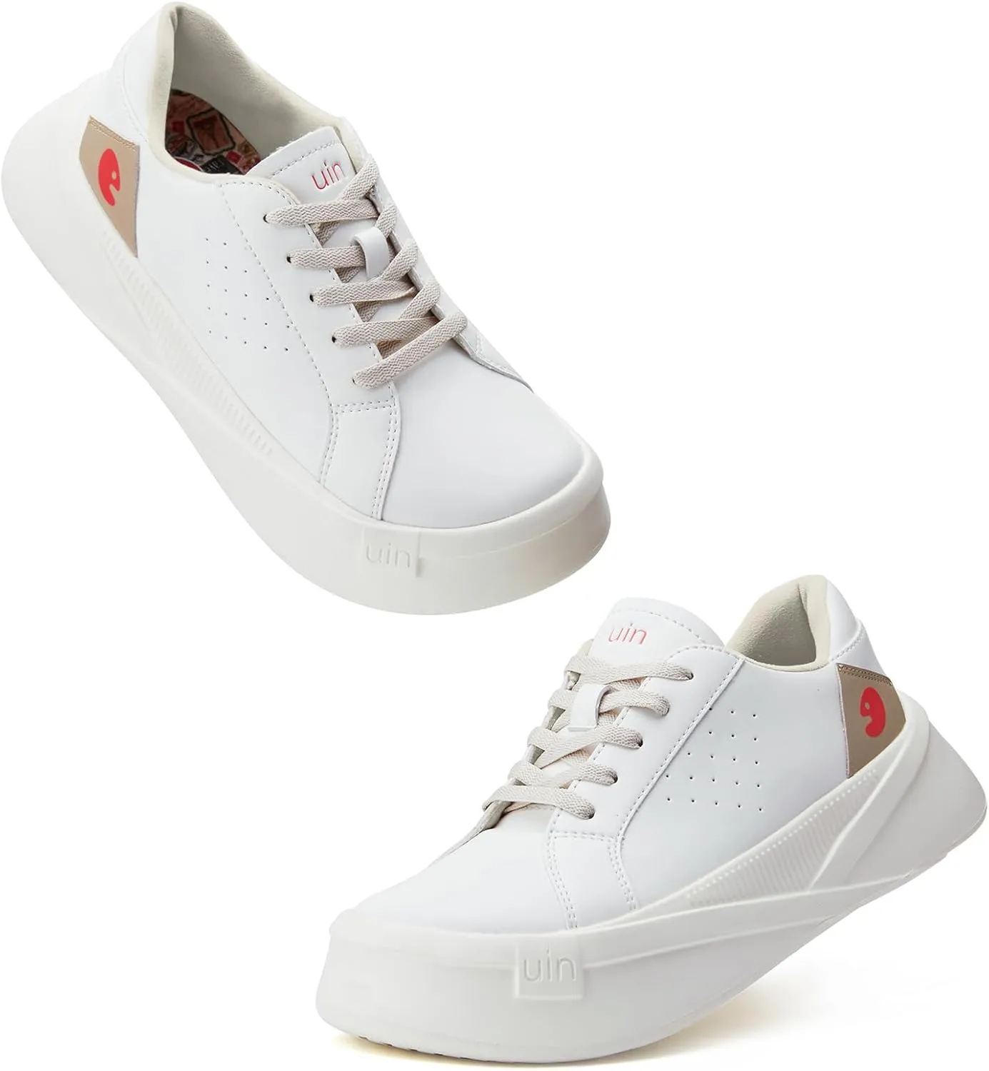 UIN Women's Platform Fashion Sneaker Comfortable Casual Art Travel Shoes Victoria