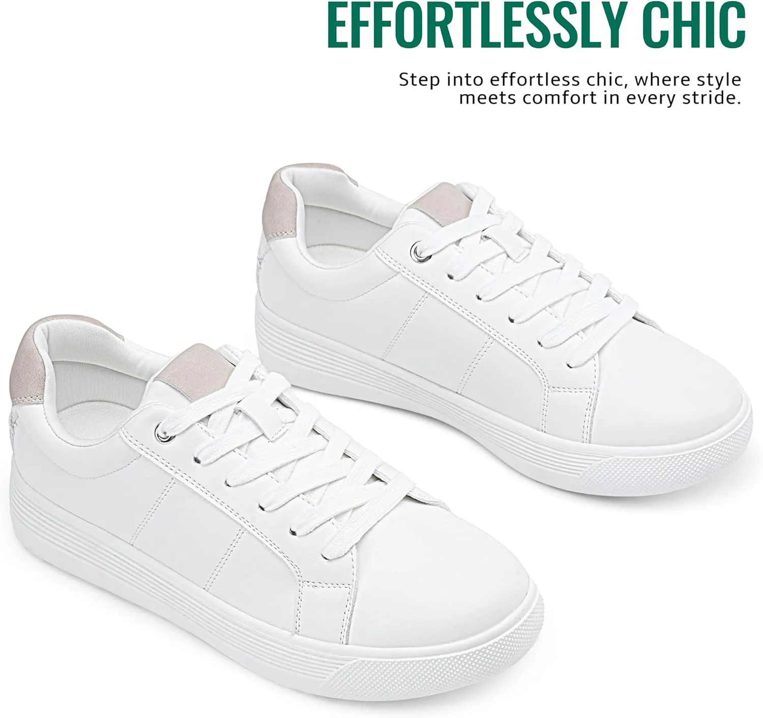 Vepose White Sneakers 8013 Casual Fashion Comfortable Classic Shoes for Walking