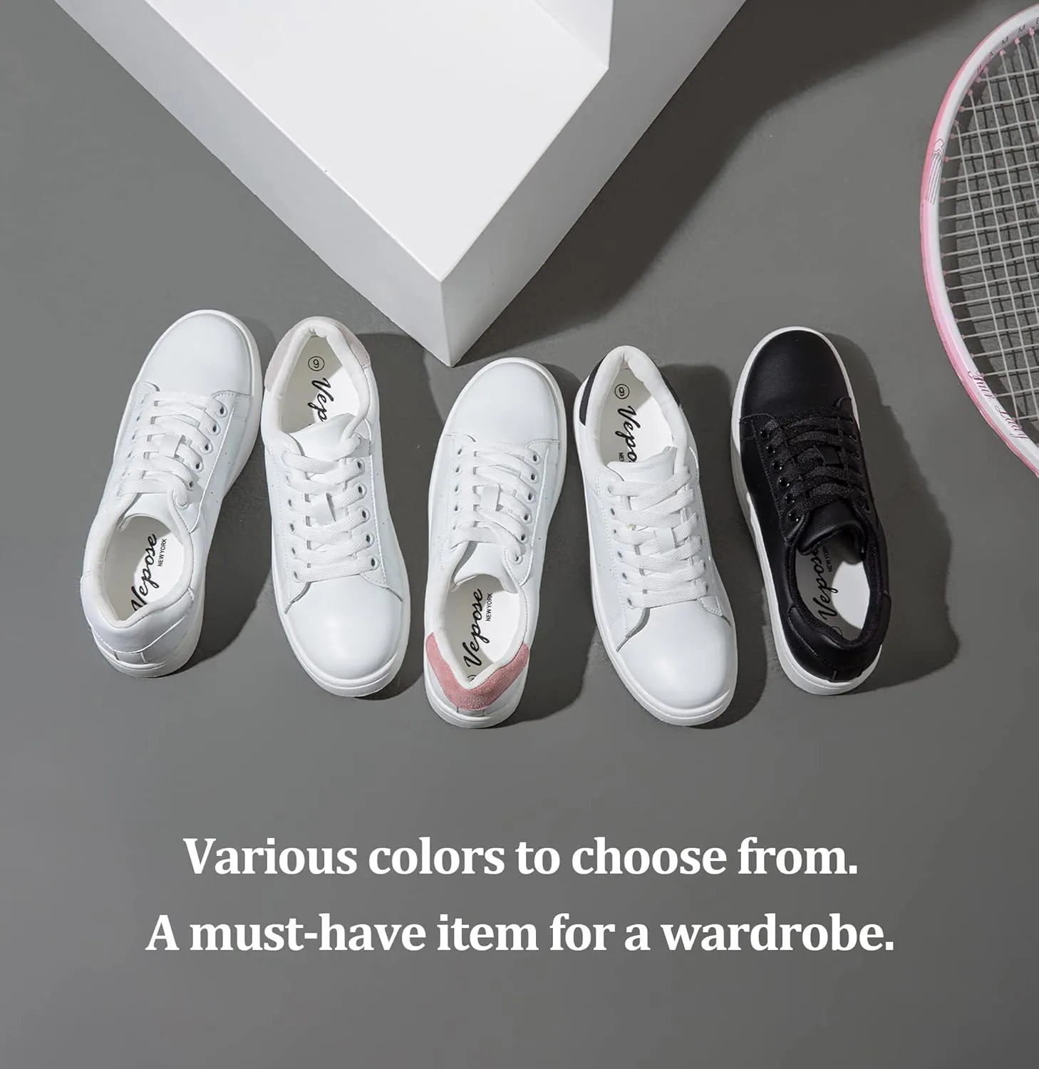 Vepose Women's Fashion Sneakers Casual Shoes Comfortable Dress Sneaker 2.0