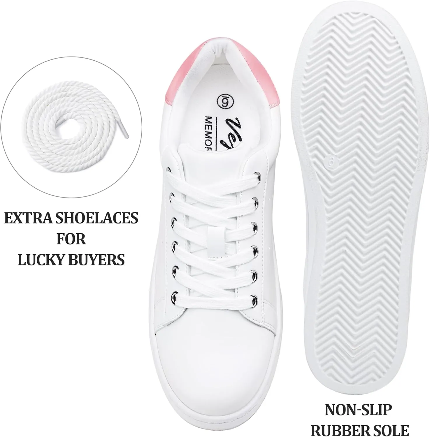 Vepose Women's Fashion Sneakers Casual Shoes Comfortable Dress Sneaker 2.0