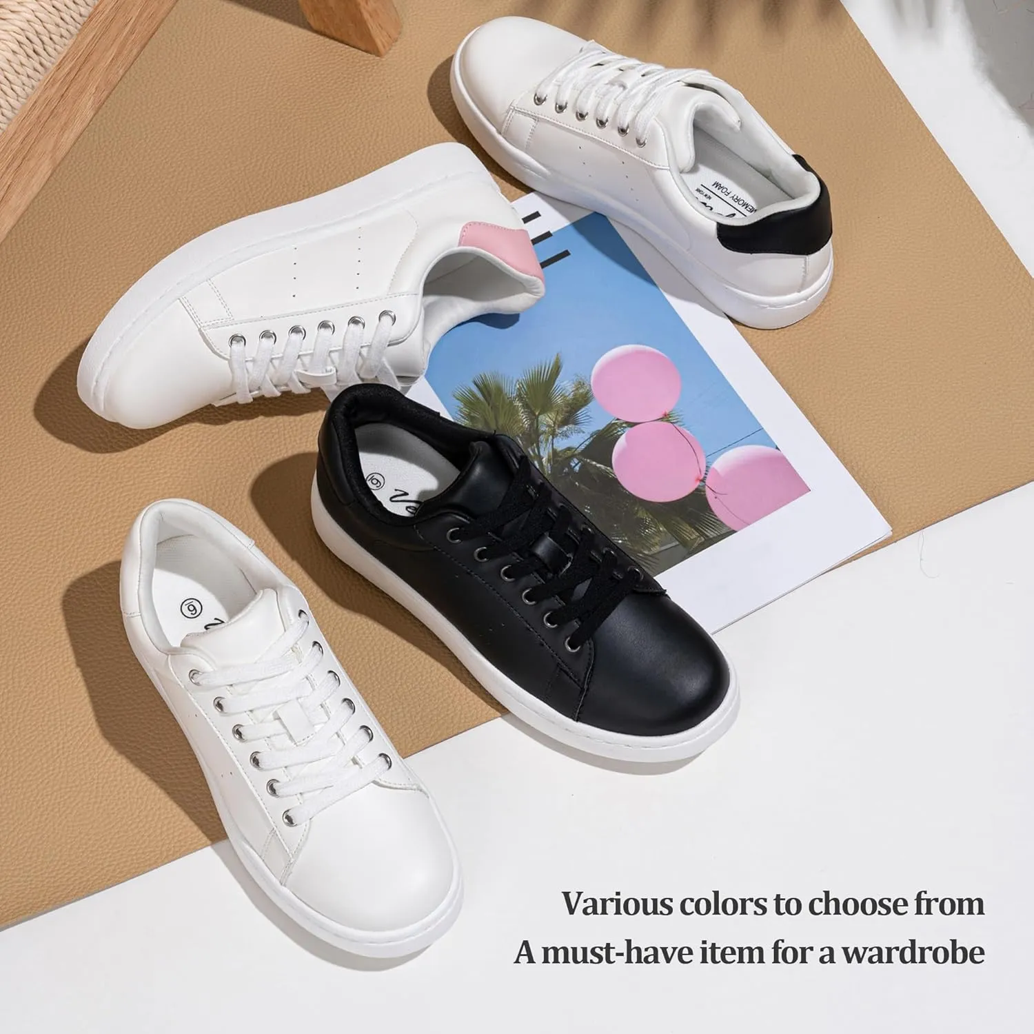 Vepose Women's Fashion Sneakers Casual Shoes Comfortable Dress Sneaker 2.0
