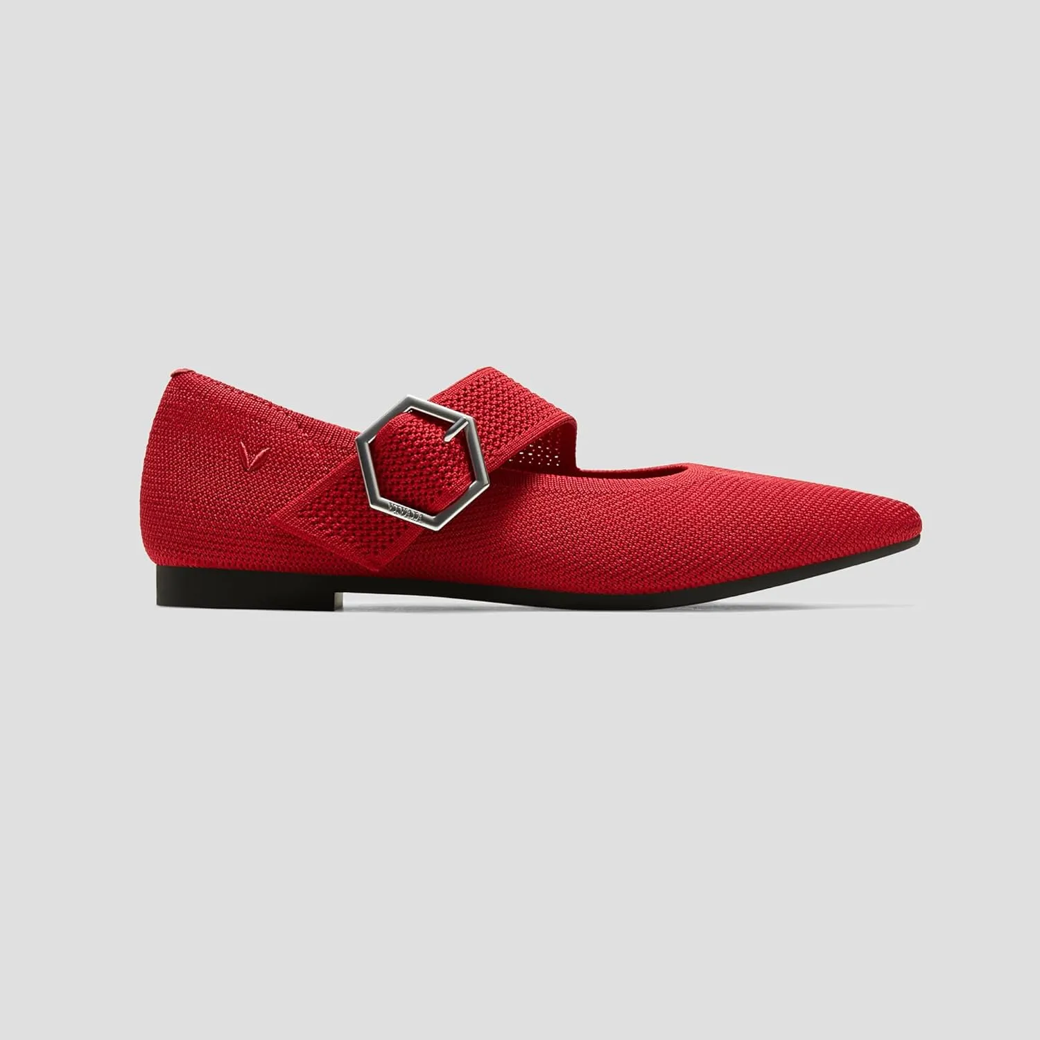 VIVAIA Maria Pointed-Toe Mary-Jane Flats Shoes for Women Washable Ballet Flats Comfortable Casual Shoes with AdaptAll Strap Dressy