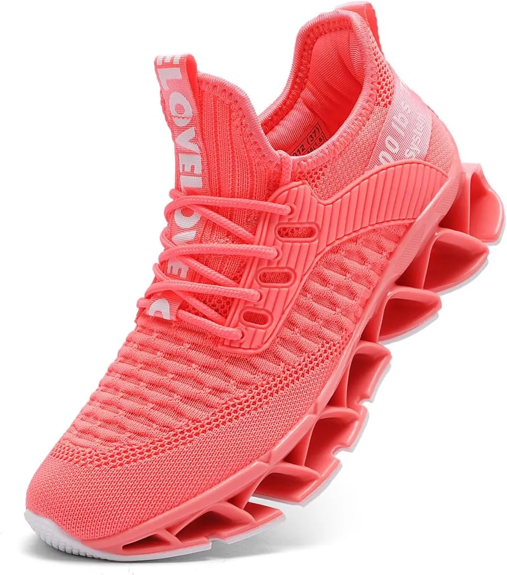 Vooncosir Women's Running Shoes Comfortable Fashion Non Slip Blade Sneakers Work Tennis Walking Sport Athletic Shoes