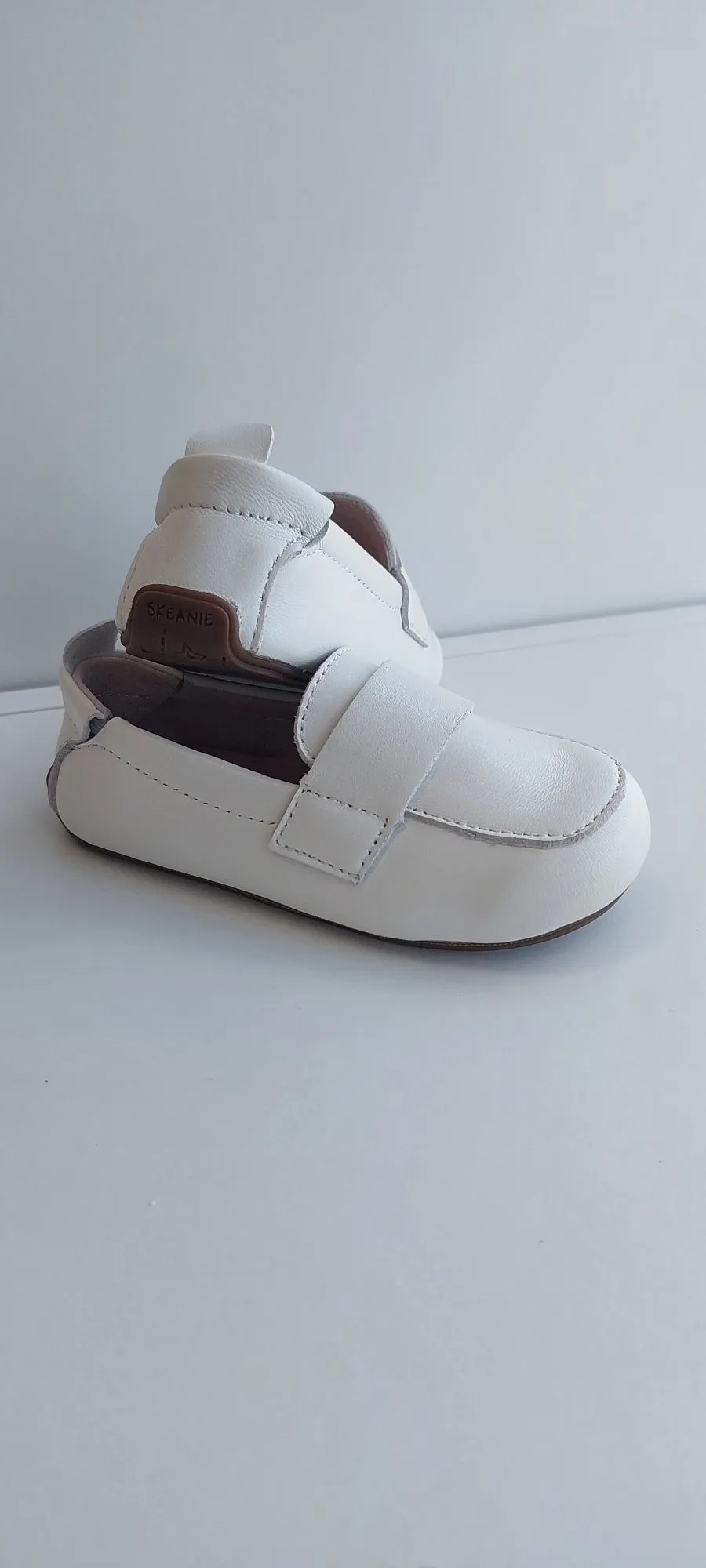 White Loafer Pre Walker shoes