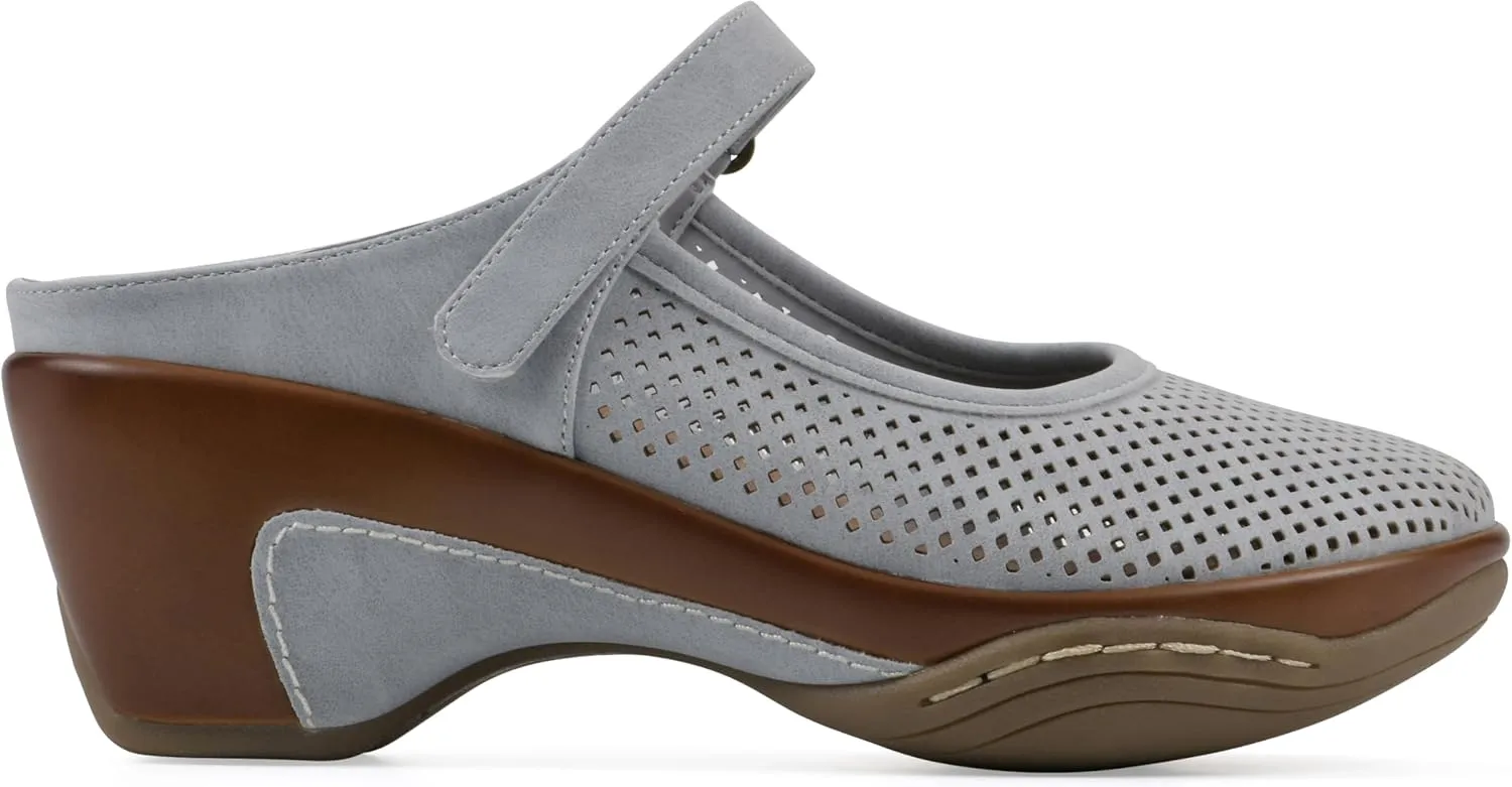 WHITE MOUNTAIN Women's Vinto 2 Heeled Mary Jane Clog