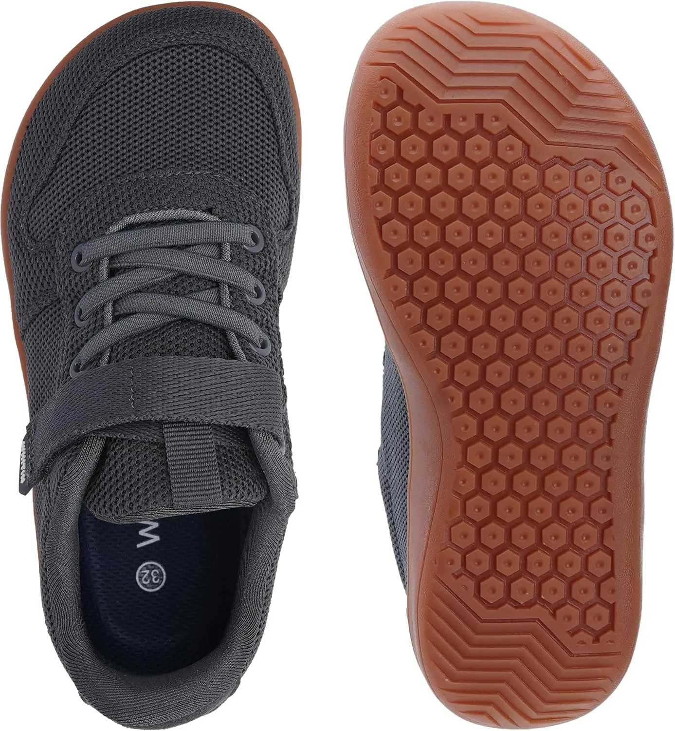 WHITIN Little/Big Kids Minimalist Barefoot Shoes   Zero Drop   Wide Sneaker for Boys/Girls