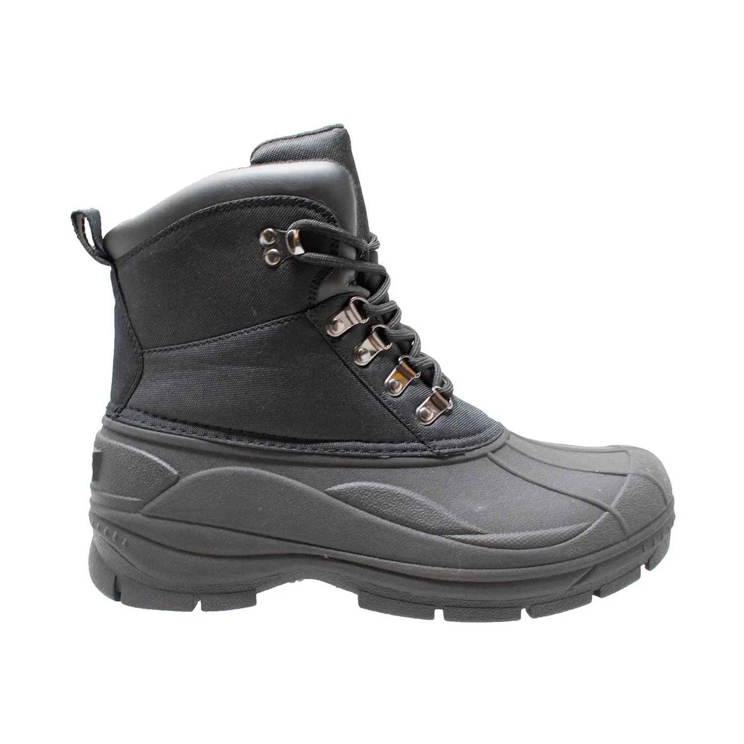 Winter Tecs Mens Durable Lace Black Winter Boots