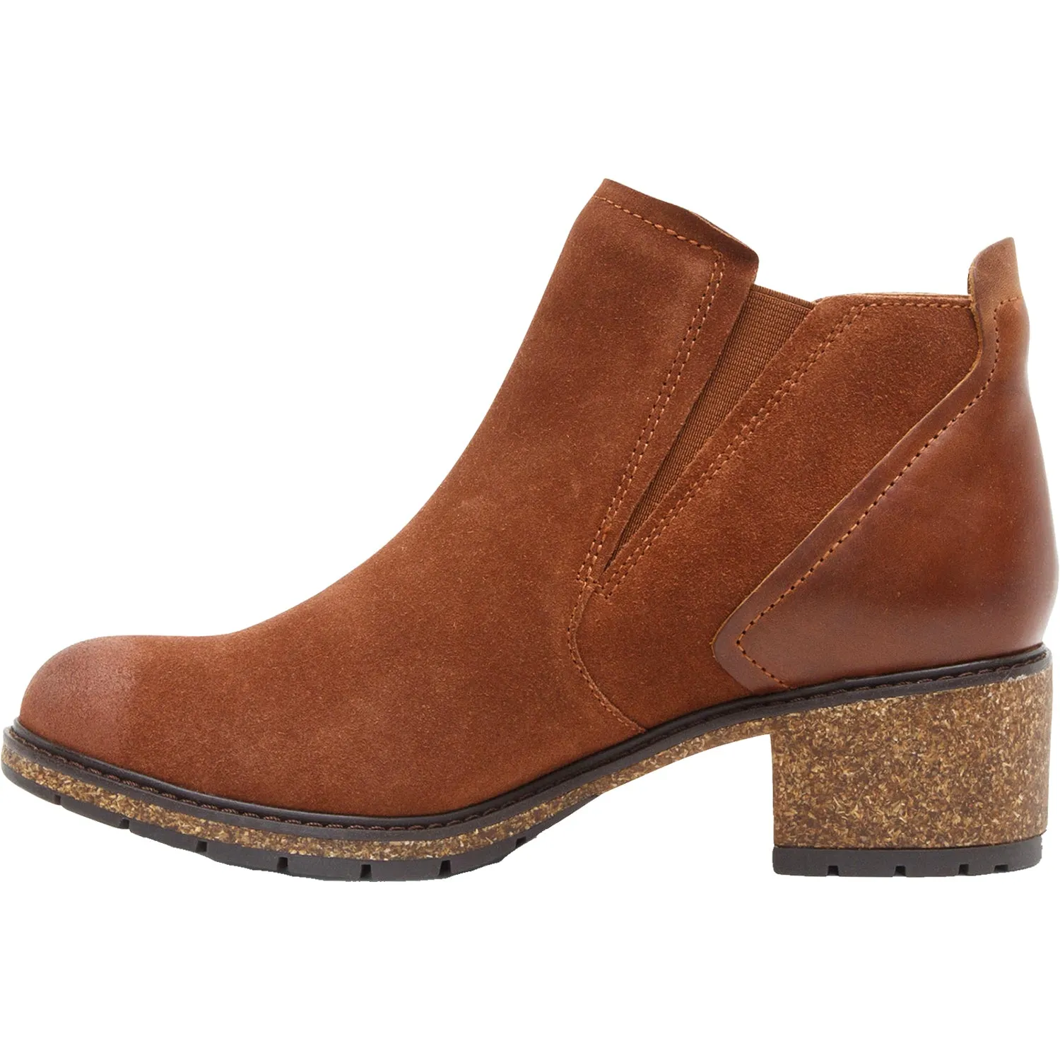 Women's Aetrex Frankie Caramel Cafe Suede/Leather
