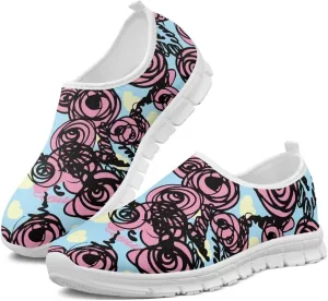 Women's Casual Walking Shoes Slip On Soft-Soled Loafers Lightweight Comfortable Low-Cut Athletic Running Sneakers