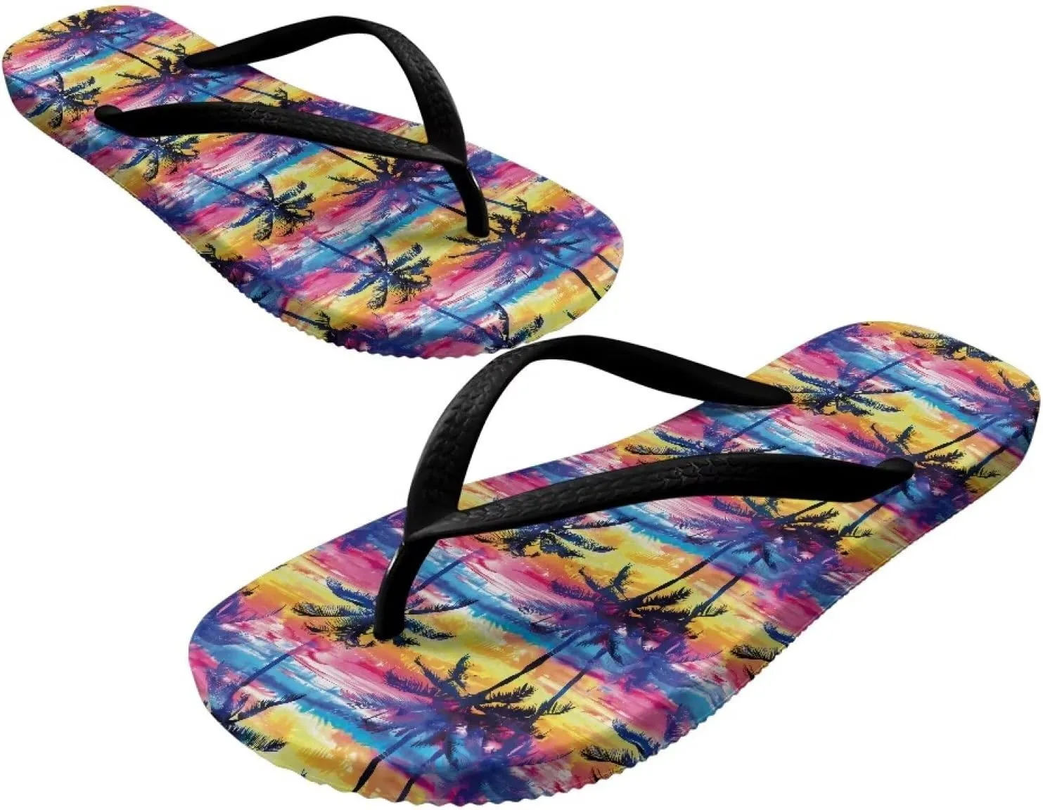 Womens Slides Sandals Indoor Bathroom Shower Slippers Open-toe Beach Sandal Wide Toe Soft Bedroom Slippers Fashion Summer Shoes Size US 5.5-9.5