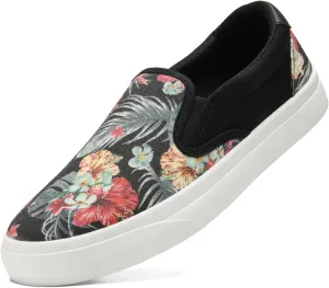 Women's Slip on Sneakers Womens Loafers Classic Canvas Leisure Vintage Flat Fashion Comfortable Elastic Sneakers