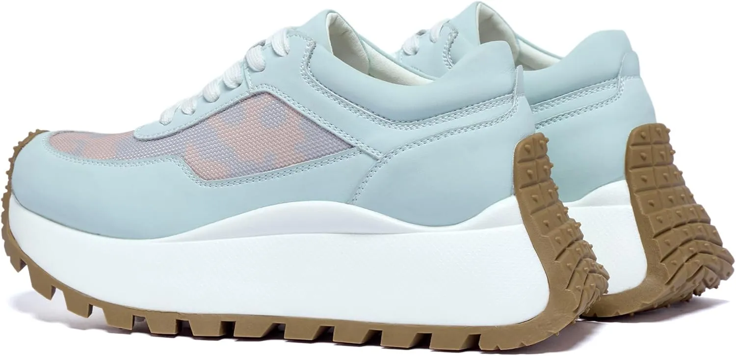 Women's Sneakers Platform Height Increase Comfortable Walking Shoes Low Top Lace Up Casual Sneakers Non-Slip Breathable Workplace Work Shoes