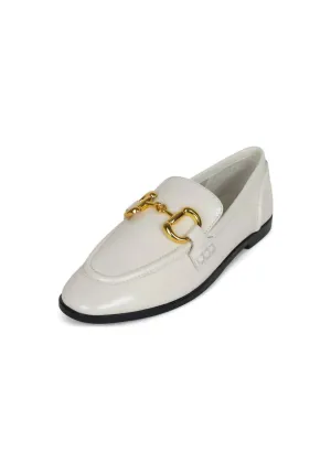 Women's Velviteen Loafer In Ivory Gold